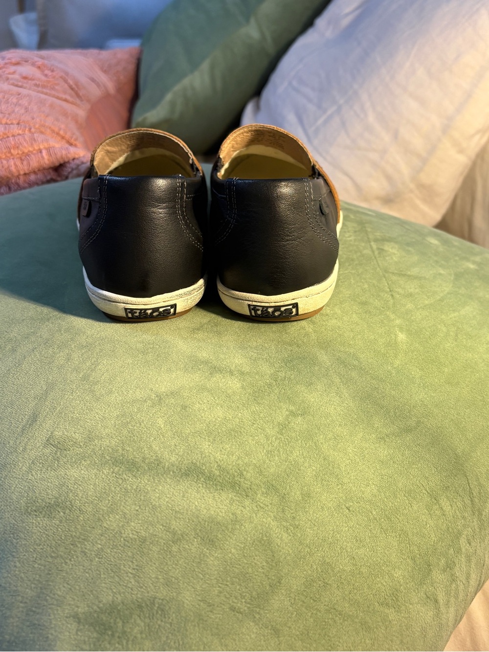 Taos Upward Size 8 Loafers Natural - Comfort Leather Slip On Supportive Shoes - Picture 5 of 7